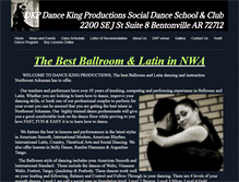 Tablet Screenshot of dancekingproductions.com